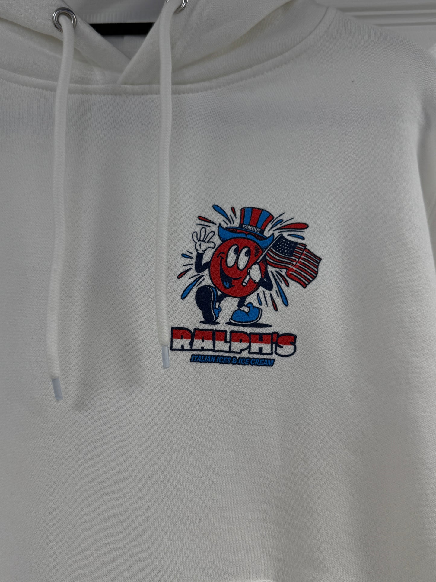 White Patriotic Hoodie